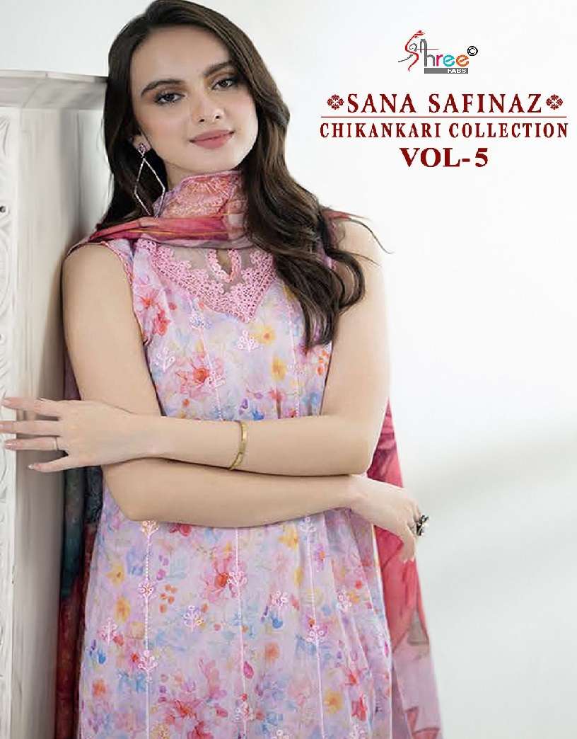 SANA SAFINAZ CHIKANKARI Vol-05 by Shree